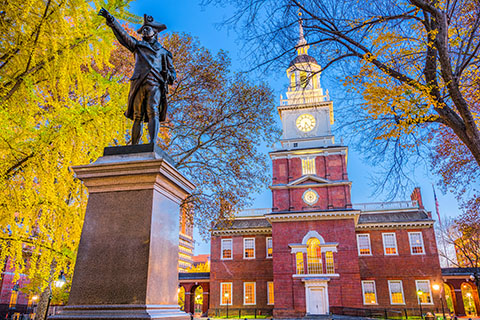This is a stock photo. Independence Hall in Philadelphia, Pennsylvania. 